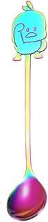 HEELPPO Cucharaditas Cucharaditas Cucharas De Café Creativas Vajilla para NiñOs Pato Amarillo Creativo Cucharas De Postre Bar Musical Utensilios De Cocina 6pc,Color