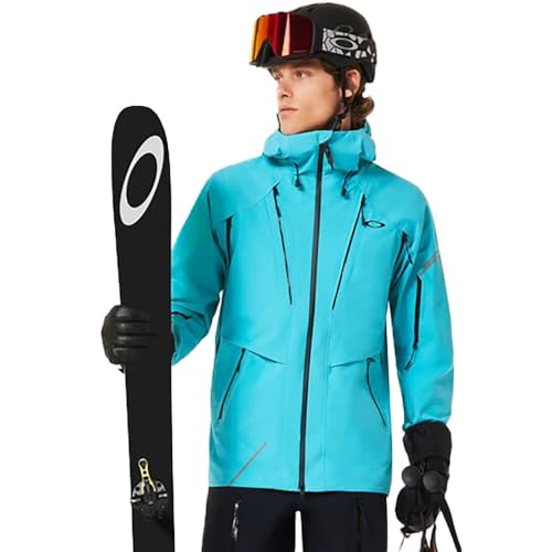 Oakley Mens Bowls Gore-Tex Shell Jacket, Swimming Pool Blue, X-Large