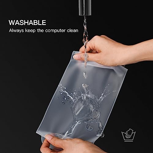 Universal Keyboard Cover Skin for Standard Size PC Computer Desktop Keyboard Ultra Thin Silicone Waterproof Dustproof Keyboard Cover Skin Protector, Clear (Size: 17.7" x 5.5") by imComor - Image 6