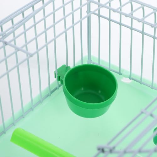 Image of BESPORTBLE Portable Bird Cage Bird Travel Carrier with Perch Food Box and Waterer Spacious Carrier for Parrot Budgie Small Travel and Outdoor Use 9.25 X 6.69 X 6.69 in