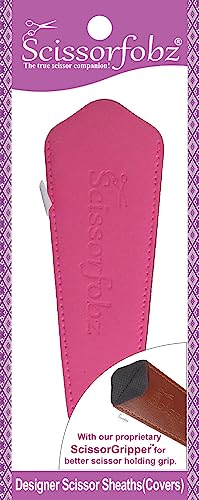 SCISSORFOBZ Tesouras de designer bainhas capas protetoras - para tesouras grandes - Cor rosa escuro