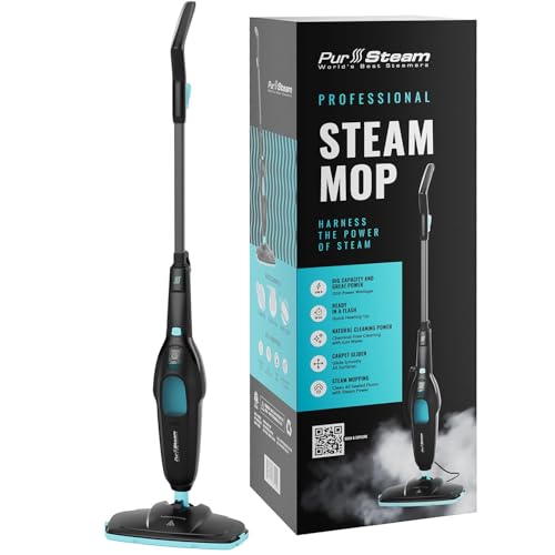 PurSteam Steam Mop for Hardwood, Tile, Laminate & Carpet