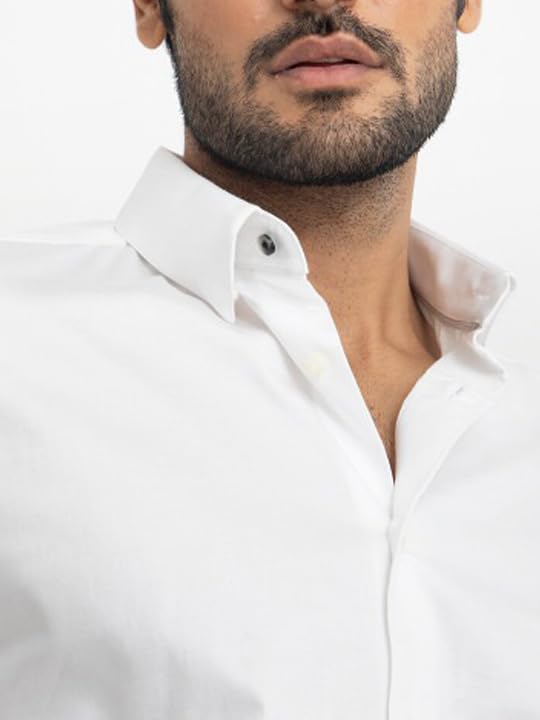 Image of UPnGO Men's Regular Fit Polycotton Formal /Casual Shirt | Full Sleeve Button-Down Solid Shirt for Office