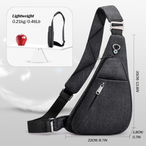 Image of Anti-Theft Sling Bag, Fashion Multiple Pockets Crossbody Bag for Travel