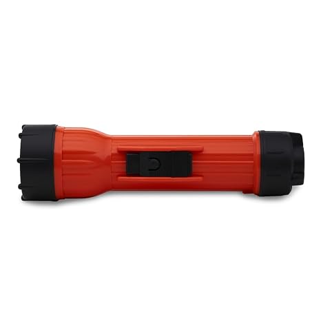 BRIGHT STAR 2124 | Intrinsically Safe, Water-Resistant 3D Cell Incandescent Flashlight Unbreakable, Emergency Light for Hazardous Environments | 80 Lumens, 100 Meter Beam | Industrial LED Torch (2217-LED)