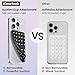 Klearlook Silicone Suction Cup Phone Case Mount Double Sided, Silicon Sticky Phone Grip with Higher Suction for Cell Phone, Hands-Free Phone Accessories Holder for Selfies and Videos, Black