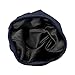ADAMA Satin Lined Jersey Beanie - Ultra Soft, Fashionable Hipster Chic, Satin Lining Prevents Breakage and Tangling, Day and Night Hair Defense, Navy, One Size