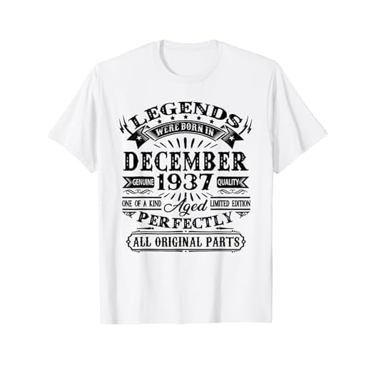 Regalo 87 Años Cumpleaños Las Leyendas Nacen Diciembre 1937 Camiseta