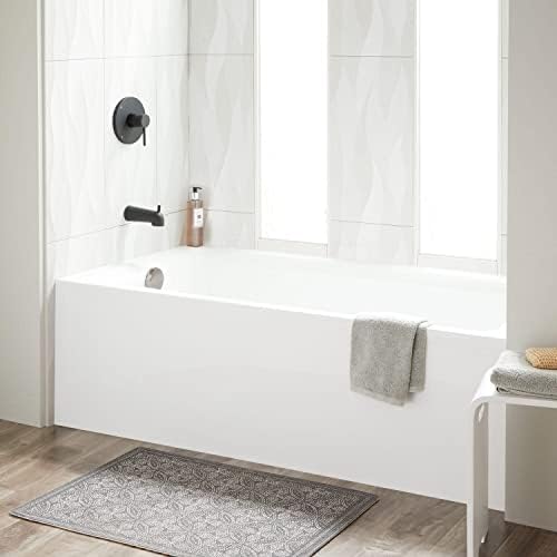Signature Hardware 449021 Sitka 60" Three Wall Alcove Acrylic Soaking Tub