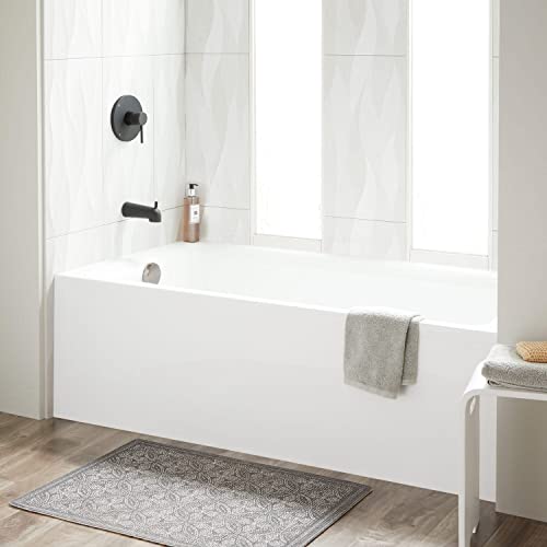 Signature Hardware 449021 Sitka 60" Three Wall Alcove Acrylic Soaking Tub