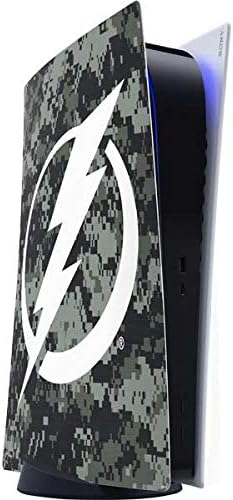 Skinit Decal Gaming Skin Compatible with PS5 Digital Edition Console - Officially Licensed NHL Tampa Bay Lightning Camo Design