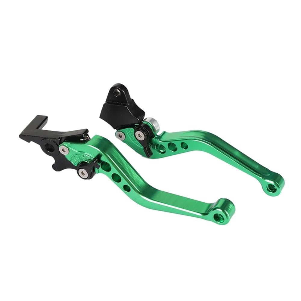 CNLJPHFHO Short CNC Adjustable Brake Clutch Levers Fit for Yamaha FZ6 FZ1 FZ6R XJ6(Green)