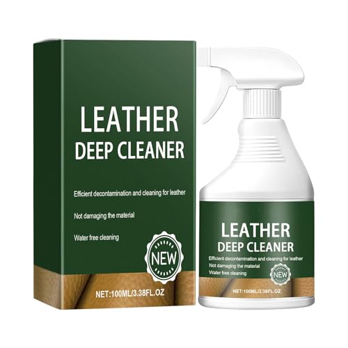 レザークリーナー汚れ落とし、レザーカーシートクリーナー | 革家具コンディショナー - レザーディープクリーナー 100ml 家具の修復および再生ソファ、カーシート、衣類、靴用コンディショナー