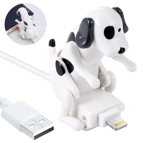 Bosjct Dog Humping Phone Charger Dog Phone Charger Humping Dog USB Humping/Anxiety Dog Charger Android Dog Toy Smartphone USB Cable Charger for iPhone Type-C Various Models Phones(White for iPhone)
