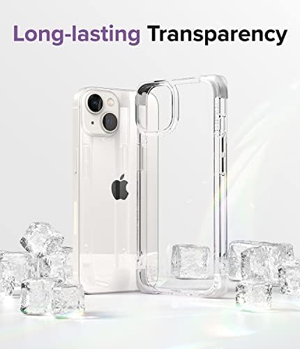 Ringke Fusion Bumper Case Compatible with iPhone 14 Plus 6.7-Inch Case, Square Shaped Advanced Edge Bumper Shockproof Drop Protection - Clear