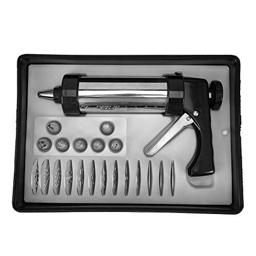 Gebäckpistole Für Fettgebackenes, Edelstahl Gebäckspritze Kuchendüsen-set Cookie Keks Presse Gebäckpressen-set Cover