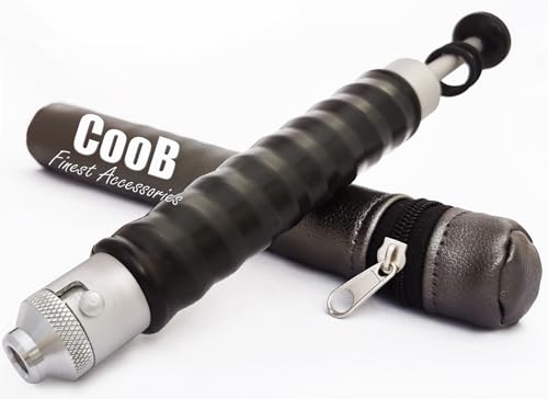 CooB Aluminium Injector 45 ml / 1.5 oz for Soft Plastic Plastisol Fishing Bait Forms Lure Making with Locking Nozzle