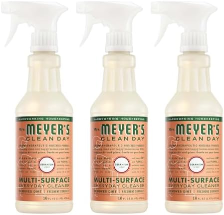 Mrs. Meyer's Clean Day Multi-Surface Everyday Cleaner, Geranium, 16 fl oz (pack of 3)