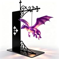 Genérico Magical Floating Dragon Bookshelf Lamp (1pc)