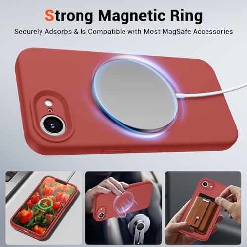 SUPFINE Silicone & Magnetic for iPhone 17e Case/iPhone 16e Case Red by SUPFINE - Used condition - Image 5