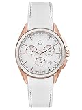 Made by Mercedes-Benz Mercedes-Benz Collection Chronograph Sport Fashion  Damenuhr aus Edelstahl und Kalbsleder  Farbe: roségoldfarben/weiß  Durchmesser: 39 mm  Quarzwerk Ronda 5030