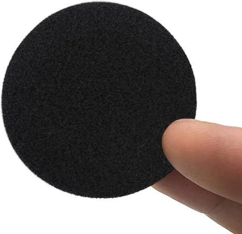 Almohadillas para orejas de espuma suave 50mm - Juego de 12 cubiertas de esponja de reemplazo para auriculares y teléfonos de oficina estándar, color negro miniatura 4