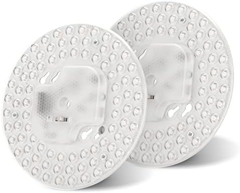 Leelike 2 Pack LED Light Engine Retrofit Kit, 6.69In 36W 3200LM, 3CCT 3000K/4000K/5000K Dimmable, Ceiling Fan Light Kit, Led Retrofit Panel Board for Ceiling Flush Light