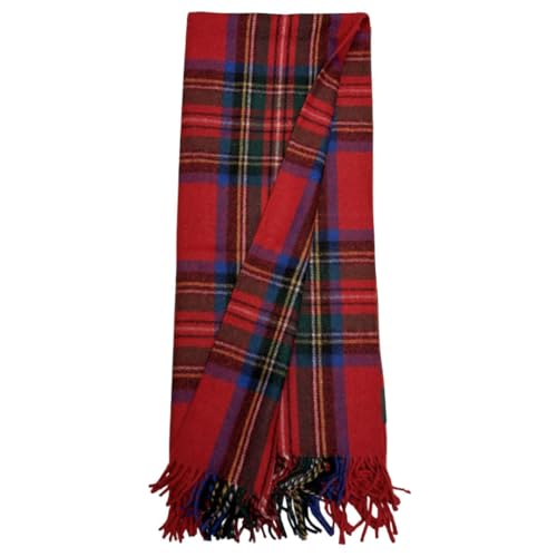 Briomhar Fall Plaid Wool Blanket - Scottish Winter Flannel Tartan