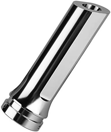 Aramox Universal Car Handbrake Cover, Aluminum Alloy Sleeve Protector, Silver, Manual Transmission Compatible