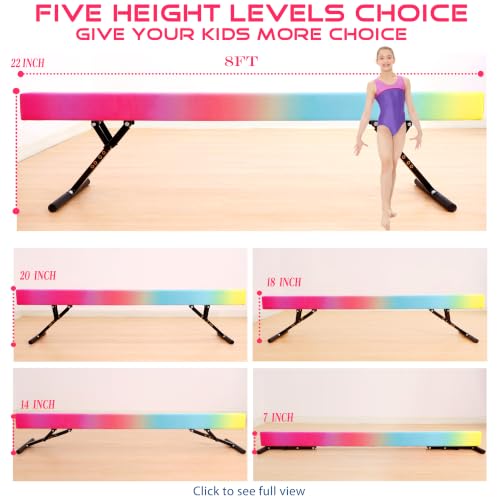 Marfual Adjustable Gymnastic Balance Beam for Kids of All Gymnastic Levels by MARFULA - Used condition - Image 3