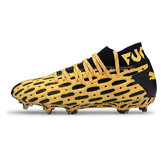 PUMA - Unisex Future 5.1 Netfit Fg/Ag Shoes, Size: 3.5 M US Big Kid, Color: Ultra Yellow/Puma Black