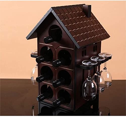 Soporte para botellas de vino RUVOO madera 4 niveles miniatura 6