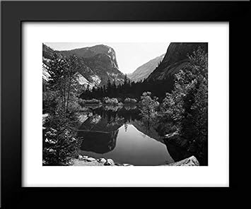 ArtDirect Mirror Lake, Morning, Yosemite National Park 18x15 Framed Art Print by Ansel Adams