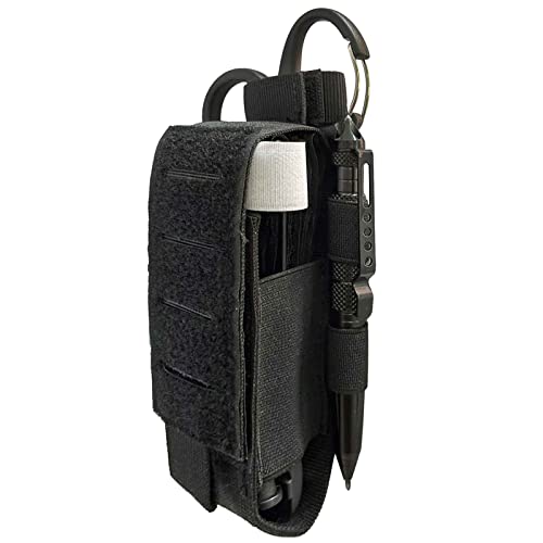 Tourniquet Holster, Cat Tourniquet Pouch Holder Molle Tourniquets Pouch Case for CAT Tourniquets, Tourniquet Holster Holder for Duty Belt Equipment Black(Tourniquet and Shear Not Included)