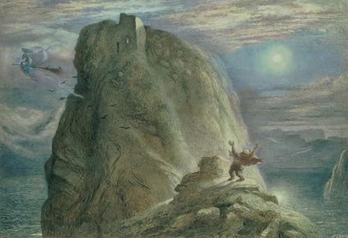 Cuadro en Lienzo de La Casa delle Streghe de Richard Doyle Decoración 60x90cm