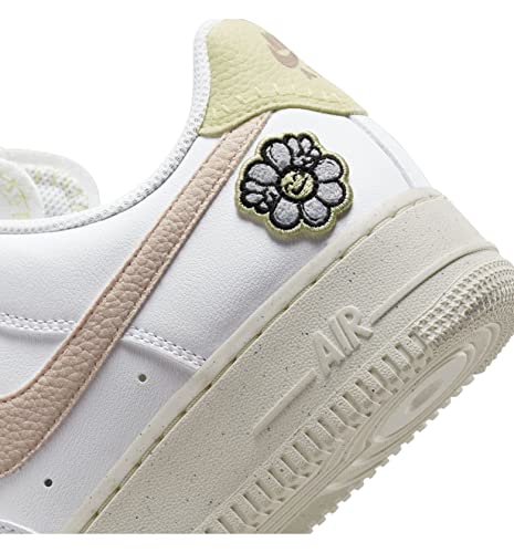 Nike Women's Air Force 1 '07 Next Nature Shoes, White/Boarder Blue/Citron Tint/Pink Oxford, 9.5 #TOP5