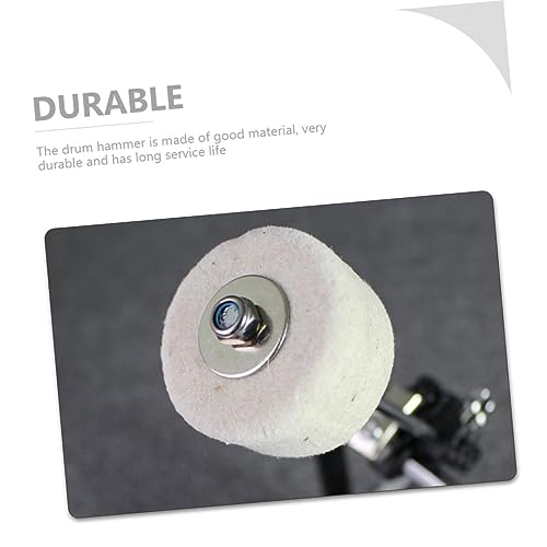 Repuesto de martillo para pedal de batería de fieltro 4 piezas miniatura 7