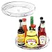 Produktbild Avesteir 2 stücke Küchen Organizer Drehbar, Kleiner Drehteller Durchsichtig aus BPA-Freiem Kunststoff für den Vorratsschrank, Kühlschrank, Drehbarer Gewürzhalter für Vorratsdosen und Gewürze