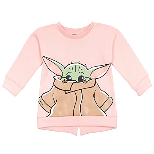 Star Wars The Mandalorian Baby Yoda Toddler Girls Pullover Sweatshirt & Pants Pink 5T #TOP1