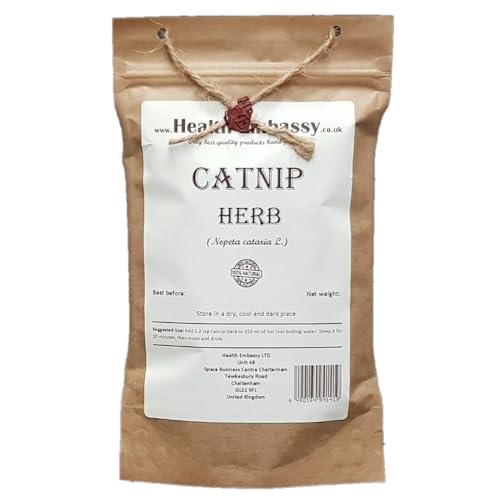 Health Embassy Hierba de Cataire Tisana | Nepeta Cataria L | Catnip Herb (100g)