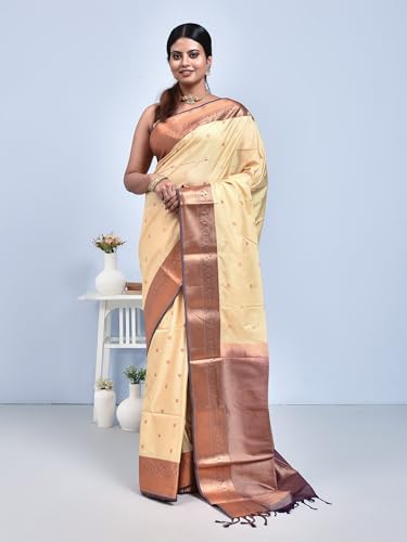Stotra purple pure silk saree – image 2