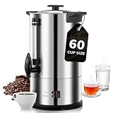 FOHERE Percolateur à Café 6L 60 Tasses/H Machine à Café Commerciale 1500W...