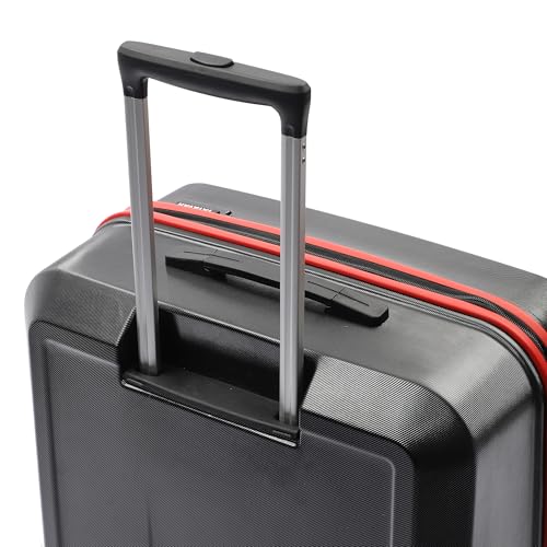 Image of YAYAVAR Batman Trolley Suitcase - 85L, Cabin Luggage with 8 Spinner Wheel, Hard Shell Polycarbonate Suitcase, Number Lock, Water Resistant, Luggage Bag for Travel (Teal & Black, 67cm, Medium)