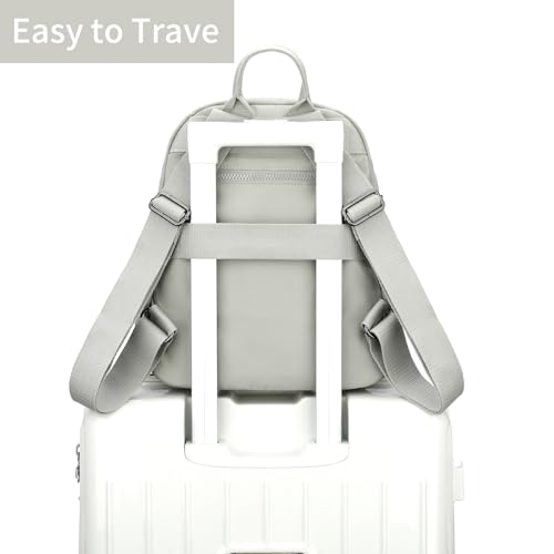 Image of Tanweibago Mini Nylon Women Backpacks,11L Small Ladies backpacks Casual Lightweight Women Shopping Travel Daypack (Z1-grey)