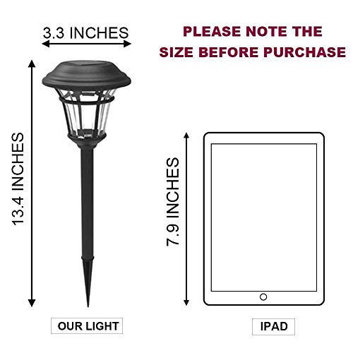 Maggift 12 Pack Solar Powered Pathway Lights | 6 Lumens Solar Garden Lights Solar Landscape Lights, 6 Pack #TOP3