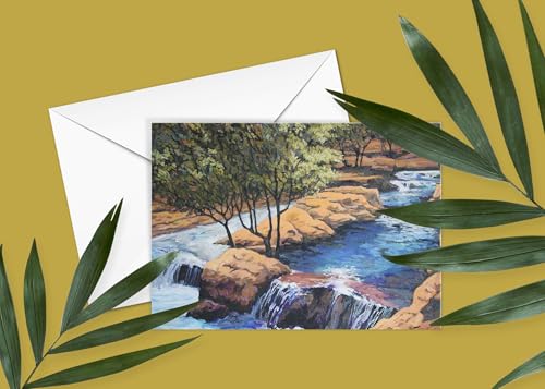 Image of Stonehouse Collection | Sedona, Arizona Note Cards - 10 Boxed Cards & Envelopes - Red Rock Note Cards (Assorted) (Slide Rock #2)