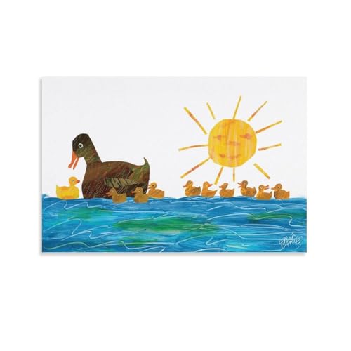 Eric Carle Mama Duck And Ducklings Poster