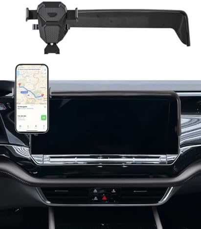 Car Phone Holder for 2024 2025 VW/Volkswagen Teramont Accessories Dash Mount Cell Phone Holder for Most Smartphones Hands-Free 360 Degree Rotation,with 12inch Screen