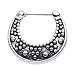 16 -14 Gauge 1/2" Stainless Steel Dotted Pattern Two Tone Aztec Wonders Septum Clicker By 7z ACC