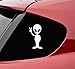 Alien peace sign funny vinyl decal bumper sticker